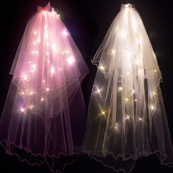 party decoration luminous blinking women hair wear veils flower girls bowknot wreath crown veil for wedding christmas costume
party decoration luminous blinking women hair wear veils flower girls bowknot wreath crown veil for wedding christmas costume