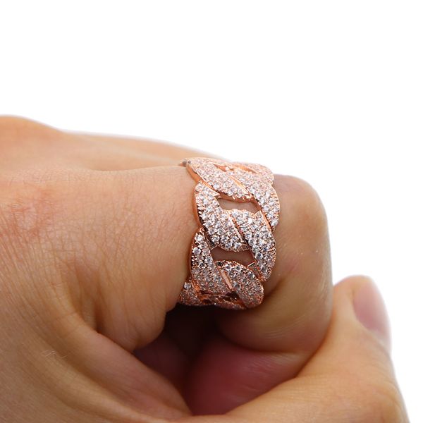 us size 9,10 gold filled real micro pave bling cz cuban link chain unique hip hop bling mens ring, Silver
us size 9,10 gold filled real micro pave bling cz cuban link chain unique hip hop bling mens ring, Silver