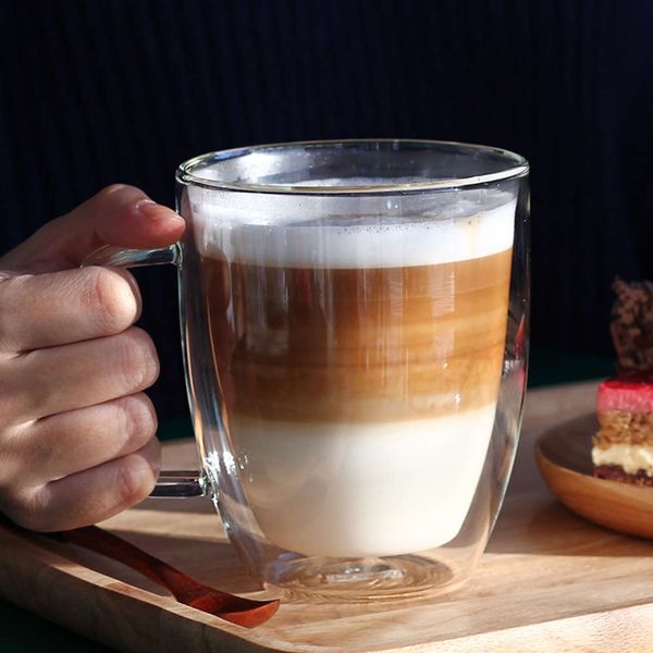 american style 350ml/450ml double walled glass coffee mugs, borosilicate heat risting glass milk cup
american style 350ml/450ml double walled glass coffee mugs, borosilicate heat risting glass milk cup