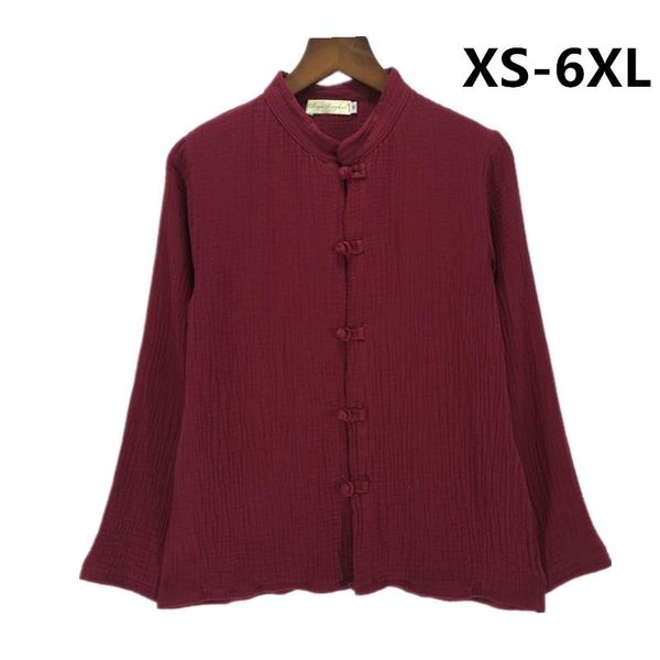 women's blouses & shirts arrive women spring autumn fashion casual cotton linen blouse ,plus size xs-6xl stand collar blusa feminina go, White
women's blouses & shirts arrive women spring autumn fashion casual cotton linen blouse ,plus size xs-6xl stand collar blusa feminina go, White