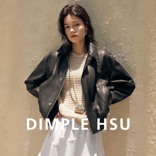 women's leather & faux 2021 autumn winter haining locomotive jacket high-end clothes bubble sheep short, Black
women's leather & faux 2021 autumn winter haining locomotive jacket high-end clothes bubble sheep short, Black
