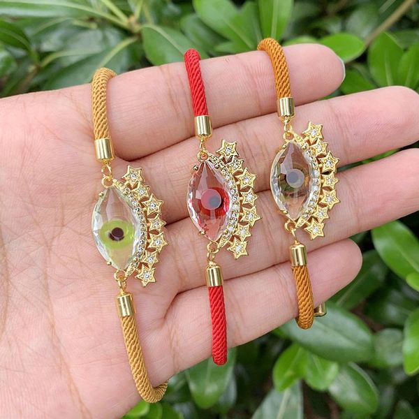 charm bracelets handmade fashion women colorful glass beaded bracelet with turkish eye adjustable, Golden;silver
charm bracelets handmade fashion women colorful glass beaded bracelet with turkish eye adjustable, Golden;silver