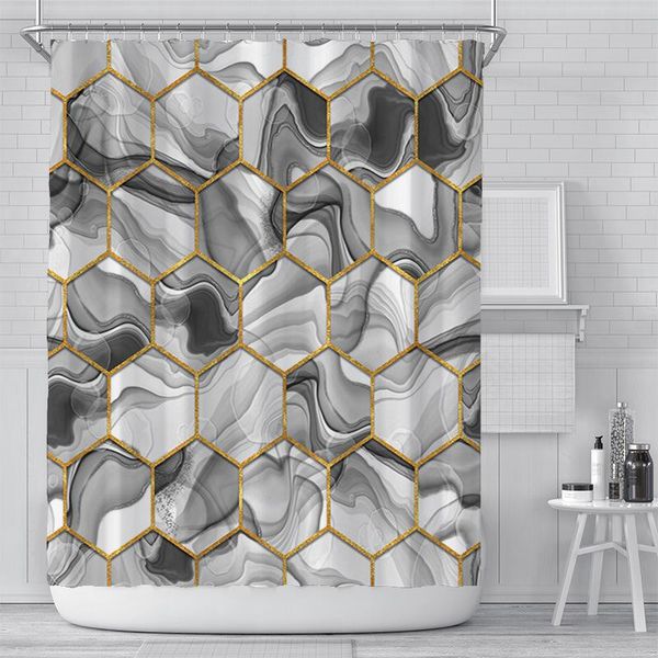 silver gray marble printing shower curtain set with 12 hooks bathroom decoration
silver gray marble printing shower curtain set with 12 hooks bathroom decoration