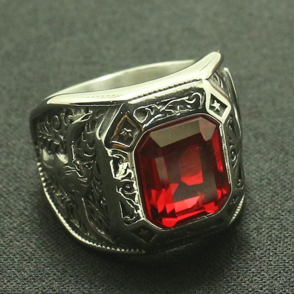 cluster rings men boys 316l stainless steel cool big red stone ring for friend, Golden;silver
cluster rings men boys 316l stainless steel cool big red stone ring for friend, Golden;silver