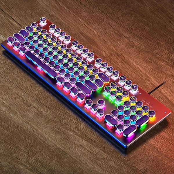 keyboards mechanical keyboard metal panel round retro keycap 104 keys backlit wired gaming for pc laptop
keyboards mechanical keyboard metal panel round retro keycap 104 keys backlit wired gaming for pc laptop