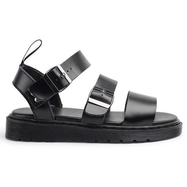 sandals all-match leather thick bottom buckle toe men's and women's fashion, Black
sandals all-match leather thick bottom buckle toe men's and women's fashion, Black