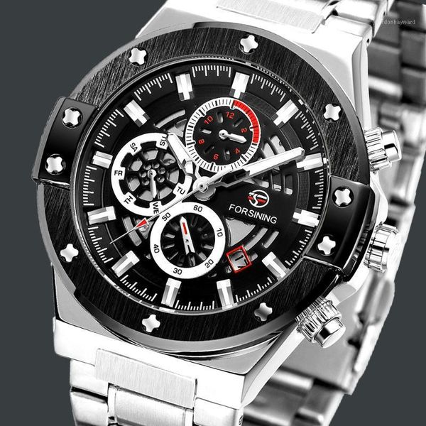 forsining 2021 hollow engarve luxury design skeleton mens complete calendar automatic wristwatches day date mechanical men watch, Slivery;brown
forsining 2021 hollow engarve luxury design skeleton mens complete calendar automatic wristwatches day date mechanical men watch, Slivery;brown