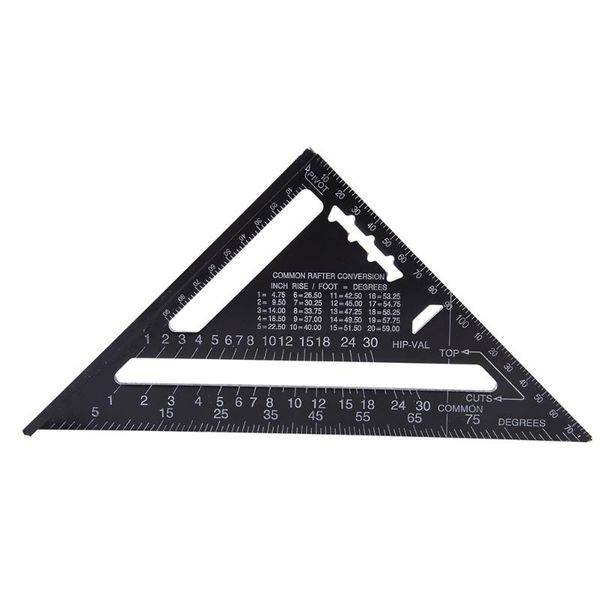 professional hand tool sets 1pc aluminum alloy triangle angle protractor speed square measuring ruler miter for carpenter tools black
professional hand tool sets 1pc aluminum alloy triangle angle protractor speed square measuring ruler miter for carpenter tools black