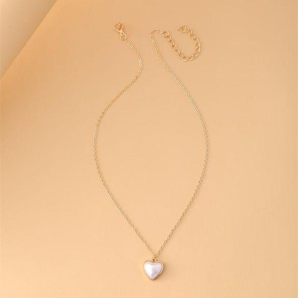 pendant necklaces 50664 fashion and exquisite jewelry creative simple artificial pearl heart-shaped alloy clavicle chain, Silver
pendant necklaces 50664 fashion and exquisite jewelry creative simple artificial pearl heart-shaped alloy clavicle chain, Silver