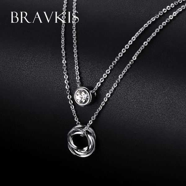 pendant necklaces bravekiss retro luxury cz crystal double layer necklace women round circle charm choker with chains bun0119, Silver
pendant necklaces bravekiss retro luxury cz crystal double layer necklace women round circle charm choker with chains bun0119, Silver