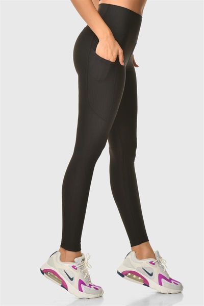 women's leggings superstacy high waist pockets black sports