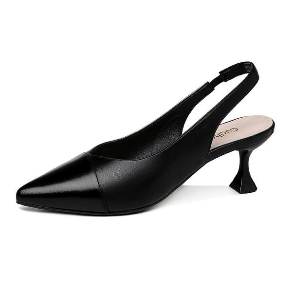 dress shoes high heels women pumps stiletto fashion leather single pointed toe back empty 3-9634, Black
dress shoes high heels women pumps stiletto fashion leather single pointed toe back empty 3-9634, Black