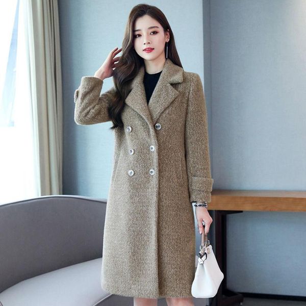 women's wool & blends trench coats women khaki winter outerwear elegant loose womens long leisure style retro streetwear solid fashion, Black
women's wool & blends trench coats women khaki winter outerwear elegant loose womens long leisure style retro streetwear solid fashion, Black