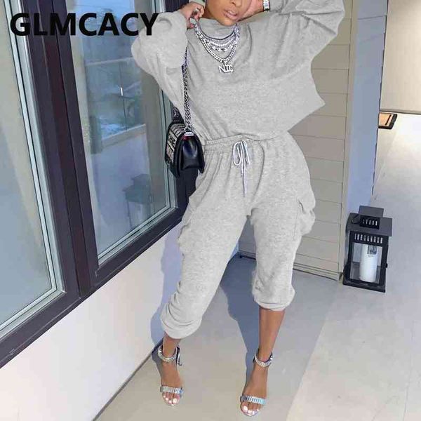 women two piece casual suits long sleeve & drawstring jogger pants set 210702, White
women two piece casual suits long sleeve & drawstring jogger pants set 210702, White