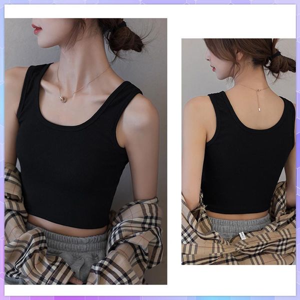 women's tanks & camis tank crop solid sleeveless vest ladies high waist camisole female summer slim short basic t-shirt, White
women's tanks & camis tank crop solid sleeveless vest ladies high waist camisole female summer slim short basic t-shirt, White