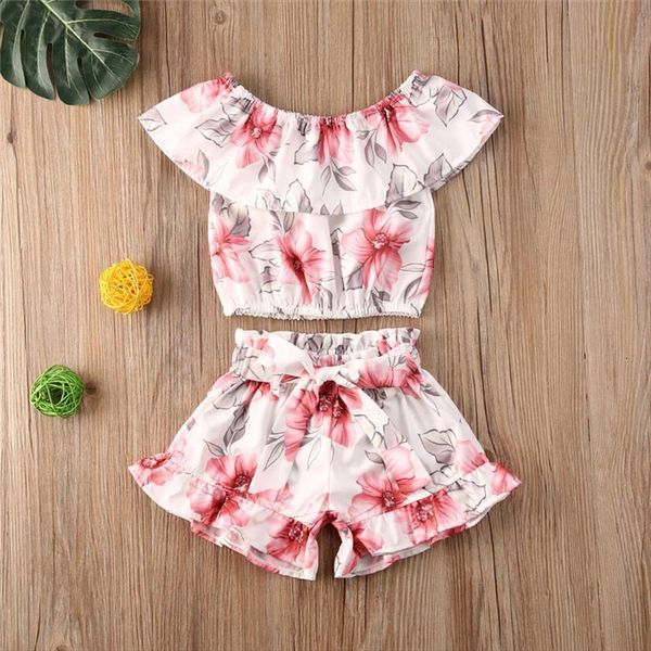 summer toddler kid baby girl ruffle floral shirt casual bowknot short pants outfit clothes set 2pcs, White
summer toddler kid baby girl ruffle floral shirt casual bowknot short pants outfit clothes set 2pcs, White