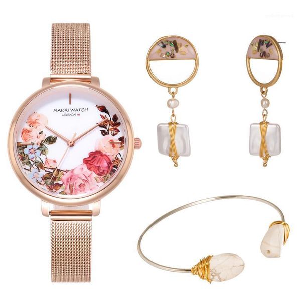 wristwatches fashion 3pcs set women watches luxury printed mesh belt rhinestone watch ladies quartz wrist bracelet, Slivery;brown
wristwatches fashion 3pcs set women watches luxury printed mesh belt rhinestone watch ladies quartz wrist bracelet, Slivery;brown
