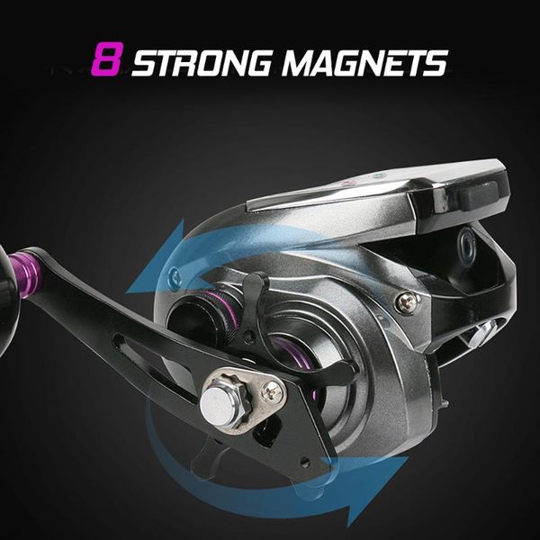 baitcasting reels 6+1bb 8.0:1 ratio digital display reel with solar charging system high speed fishing line counter
baitcasting reels 6+1bb 8.0:1 ratio digital display reel with solar charging system high speed fishing line counter