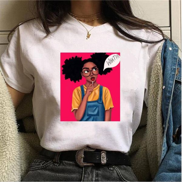 ladies europe and the united states curly hair girl cartoon print short sleeve shirt fashion loose tide, White
ladies europe and the united states curly hair girl cartoon print short sleeve shirt fashion loose tide, White