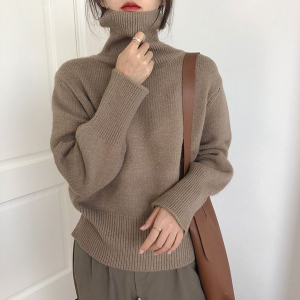 autumn winter women knitted turtleneck cashmere sweater casual basic pullover jumper long sleeve loose xl, White;black
autumn winter women knitted turtleneck cashmere sweater casual basic pullover jumper long sleeve loose xl, White;black