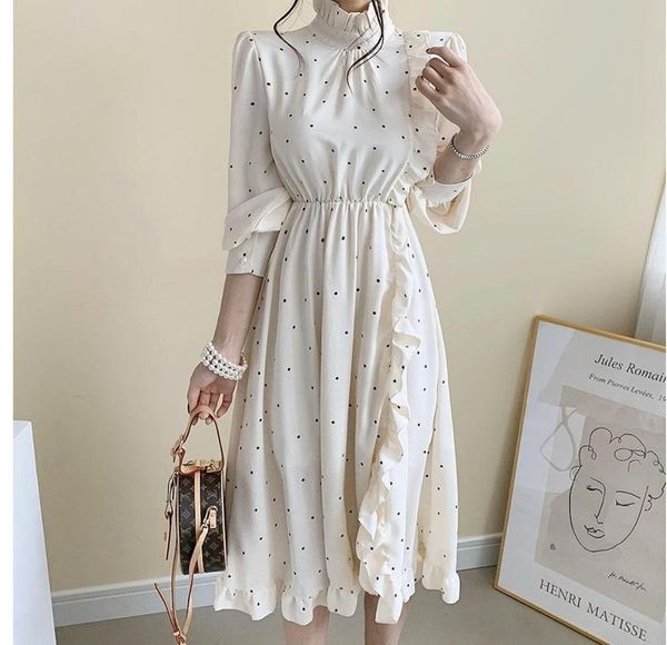 casual dresses elegant o-neck ruffle split printed women dress long sleeve a-line female 2021 vintage midi vestidos, Black;gray
casual dresses elegant o-neck ruffle split printed women dress long sleeve a-line female 2021 vintage midi vestidos, Black;gray