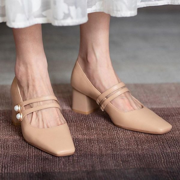 dress shoes party casual 2021 autumn chunky heel square head professional leather plus-sized semi-high heeled mary jane rome, Black
dress shoes party casual 2021 autumn chunky heel square head professional leather plus-sized semi-high heeled mary jane rome, Black