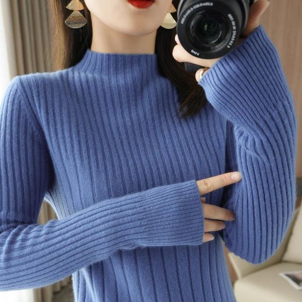 women's sweaters women sweater 2021 winter pure color knit korean slim long sleeve female knitted jumper soft warm pull, White;black
women's sweaters women sweater 2021 winter pure color knit korean slim long sleeve female knitted jumper soft warm pull, White;black