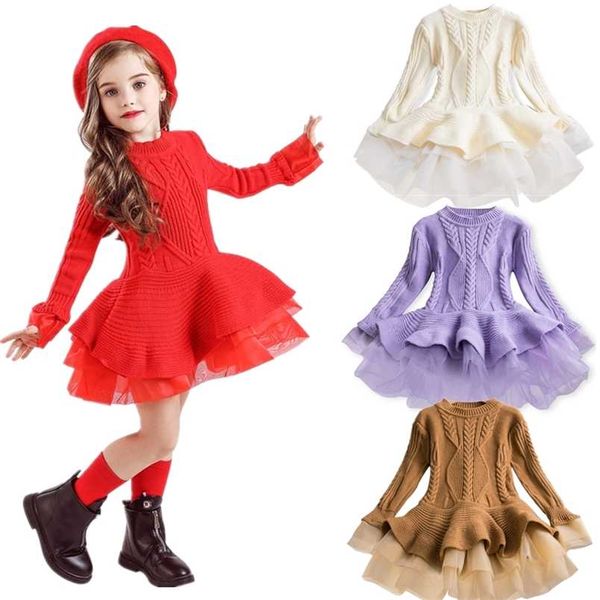 christmas dress girls long sleeve red knit dress baby girls princess party children year party dress teenager winter sweater 211224, Red;yellow
christmas dress girls long sleeve red knit dress baby girls princess party children year party dress teenager winter sweater 211224, Red;yellow