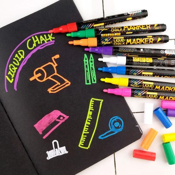 highlighters 1 pcs 1.0mm fine word colorable liquid chalk small blackboard marker pen electronic painting highlighter light plate, Black;red
highlighters 1 pcs 1.0mm fine word colorable liquid chalk small blackboard marker pen electronic painting highlighter light plate, Black;red