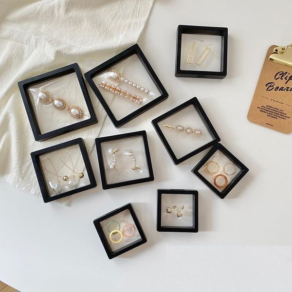 gift wrap black pet membrane suspended 3d floating display case for earring coin gems ring jewelry storage geometric clear organiz
gift wrap black pet membrane suspended 3d floating display case for earring coin gems ring jewelry storage geometric clear organiz