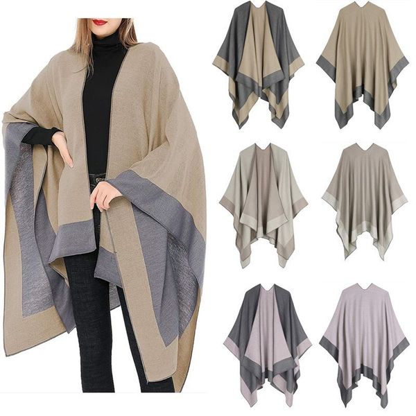 autumn and winter scarf versatile plaid women's travel shawl imitation cashmere european and american national style fork thickened clo, Blue;gray
autumn and winter scarf versatile plaid women's travel shawl imitation cashmere european and american national style fork thickened clo, Blue;gray