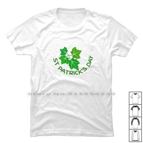 men's t-shirts green 3 t shirt 100% cotton patrick trick tri ick st, White;black
men's t-shirts green 3 t shirt 100% cotton patrick trick tri ick st, White;black