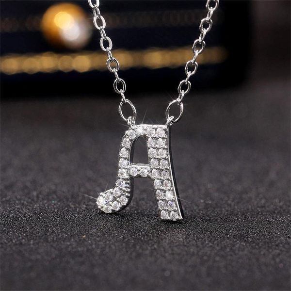 pendant necklaces stainless steel zircon a-z alphabet chain necklace punk hip-hop style fashion woman man letter name jewelry, Silver
pendant necklaces stainless steel zircon a-z alphabet chain necklace punk hip-hop style fashion woman man letter name jewelry, Silver
