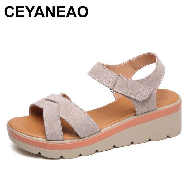 sandals ceyaneaowomen's summer suede leather wedge women's platform shoes ankle platforms beach, Black
sandals ceyaneaowomen's summer suede leather wedge women's platform shoes ankle platforms beach, Black
