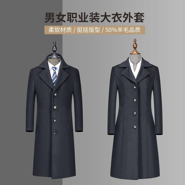 women's wool & blends factory direct business attire supporting long coat navy men's and clothing, Black
women's wool & blends factory direct business attire supporting long coat navy men's and clothing, Black