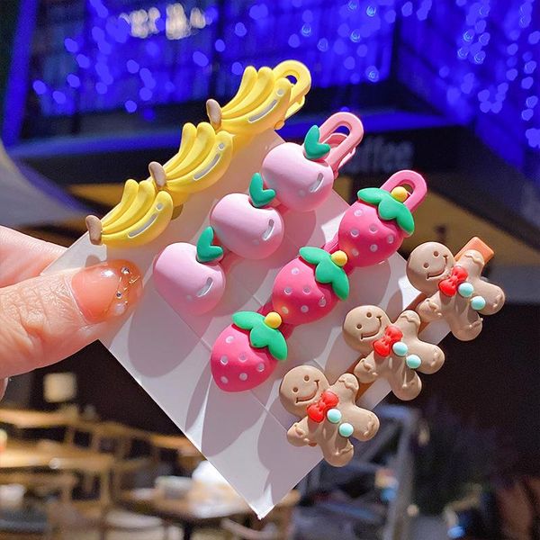 hair accessories 1pcs cute cartoon fruits gingerbread man barrettes clips for children kids kawaii hairpins, Slivery;white
hair accessories 1pcs cute cartoon fruits gingerbread man barrettes clips for children kids kawaii hairpins, Slivery;white