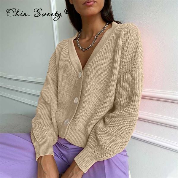 knitted cardigan for women long sleeve solid v-neck single breasted oversize sweater coat autumn button female cardigans 211217, White;black
knitted cardigan for women long sleeve solid v-neck single breasted oversize sweater coat autumn button female cardigans 211217, White;black