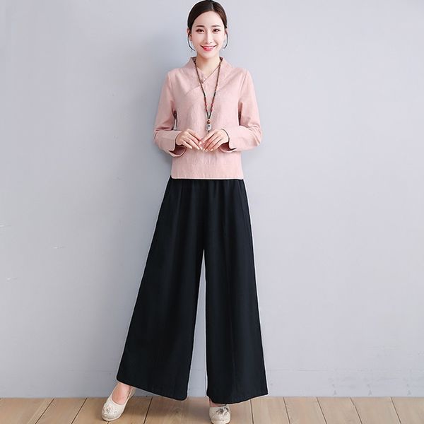 2021 chinese style clothing women new cheongsam suit vintage qipao and wide leg pants elegant oriental lady set suit 12405, Red
2021 chinese style clothing women new cheongsam suit vintage qipao and wide leg pants elegant oriental lady set suit 12405, Red