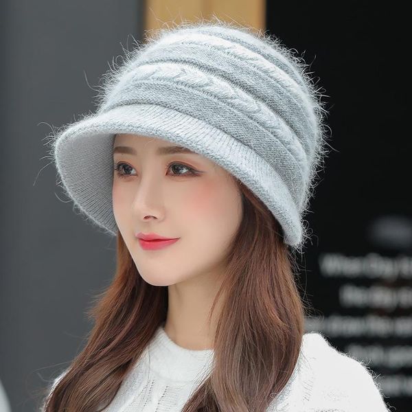 2021 women's winter hat knitted wool beanie women's fashion skull outdoor casual ski cap thickened warm hat, Blue;gray
2021 women's winter hat knitted wool beanie women's fashion skull outdoor casual ski cap thickened warm hat, Blue;gray