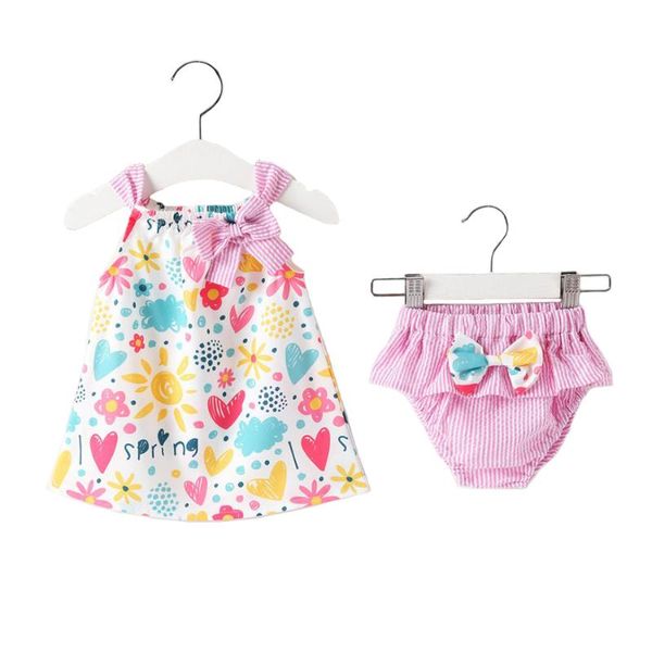 clothing sets baby girl clothes for summer born kids cartoon printed t shirt dress and ruffles stried bow shorts 2 pcs set, White
clothing sets baby girl clothes for summer born kids cartoon printed t shirt dress and ruffles stried bow shorts 2 pcs set, White
