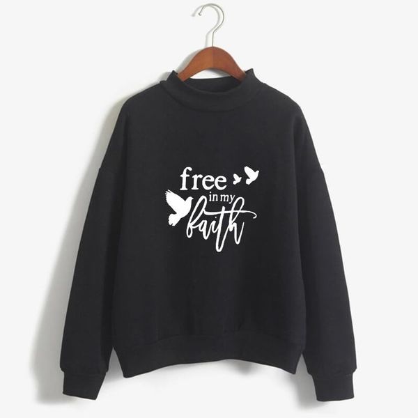 women's hoodies & sweatshirts in my faith dove print women christmas lover gift femmes long sleeve autumn plus size for female, Black
women's hoodies & sweatshirts in my faith dove print women christmas lover gift femmes long sleeve autumn plus size for female, Black
