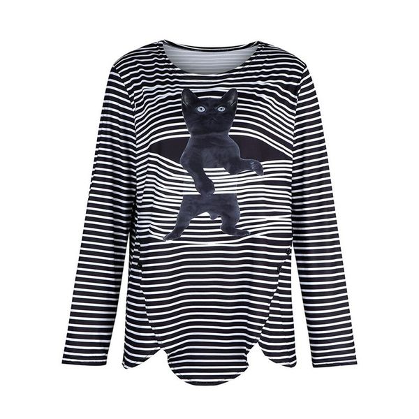 women 0.# kat casual stitches strapped around throat long mouw prints zoom t-shirts uncommon hip hop leisure t-shirt, White
women 0.# kat casual stitches strapped around throat long mouw prints zoom t-shirts uncommon hip hop leisure t-shirt, White