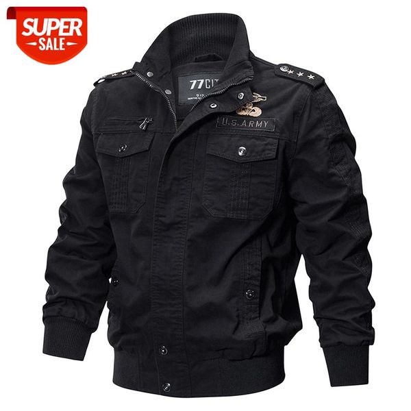 Military Jacket Men Spring Autumn Cotton Male Casual Air Force Flight Jackets hombre Plus Size M-6XL Bomber Jacket Men #5e4U, Black;brown
Military Jacket Men Spring Autumn Cotton Male Casual Air Force Flight Jackets hombre Plus Size M-6XL Bomber Jacket Men #5e4U, Black;brown