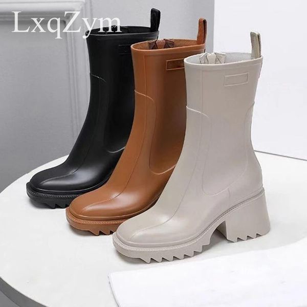 boots runway women pvc rain square toe chunky heel zipper ladies ankle spring autumn waterproof short, Black
boots runway women pvc rain square toe chunky heel zipper ladies ankle spring autumn waterproof short, Black