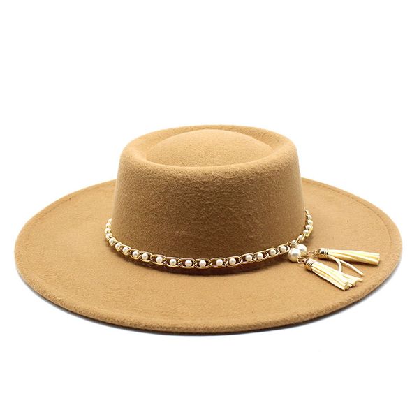 8.5cm wide brim women wool felt fedora hat british style winter gentleman elegant formal dress church hats, Blue;gray
8.5cm wide brim women wool felt fedora hat british style winter gentleman elegant formal dress church hats, Blue;gray