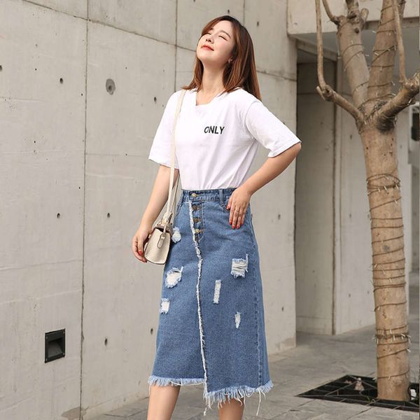 autumn large women's korean front breasted new fat mm age reducing and thin denim skirt ac203, Black
autumn large women's korean front breasted new fat mm age reducing and thin denim skirt ac203, Black