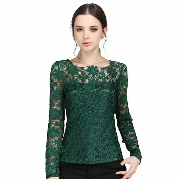 women's blouses & shirts plus size women long-sleeved casual lace blouse shirt korean fashion slim sheer, White
women's blouses & shirts plus size women long-sleeved casual lace blouse shirt korean fashion slim sheer, White