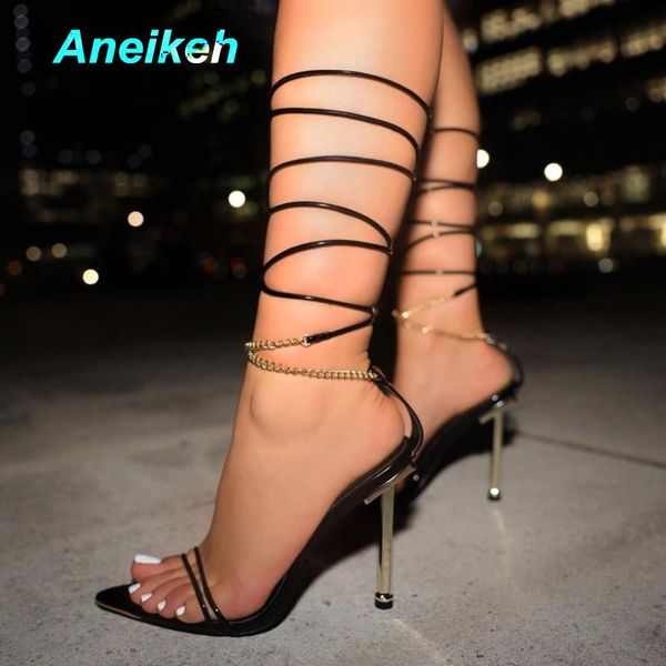 sandals aneikeh femmes chaussures elegant pu cross-tied sandales peep toe high heel solid fashion gladiator women shoes 2021 summer, Black
sandals aneikeh femmes chaussures elegant pu cross-tied sandales peep toe high heel solid fashion gladiator women shoes 2021 summer, Black