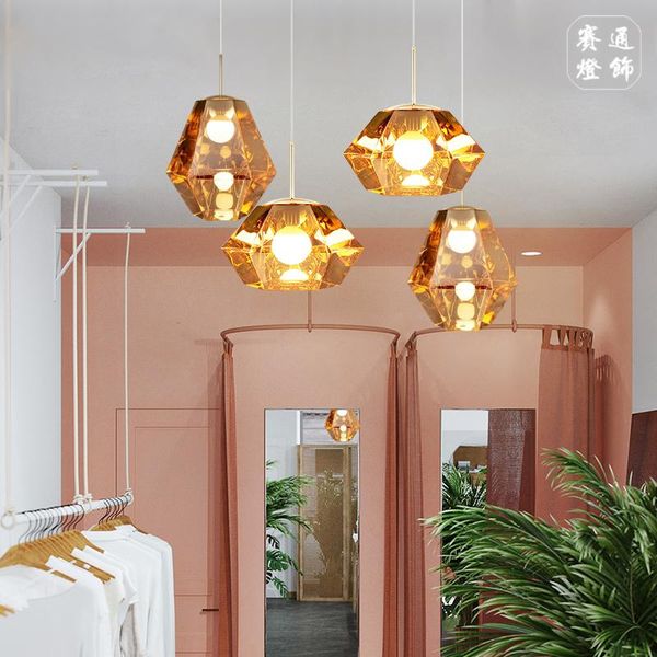 pendant lamps simple creative personality art chandelier bar restaurant villa