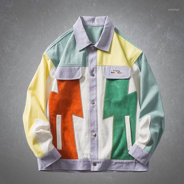 men's jackets embroidery patch patchwork color jacket mens hip hop harajuku casual oversize college style autumn fashion coats, Black;brown
men's jackets embroidery patch patchwork color jacket mens hip hop harajuku casual oversize college style autumn fashion coats, Black;brown
